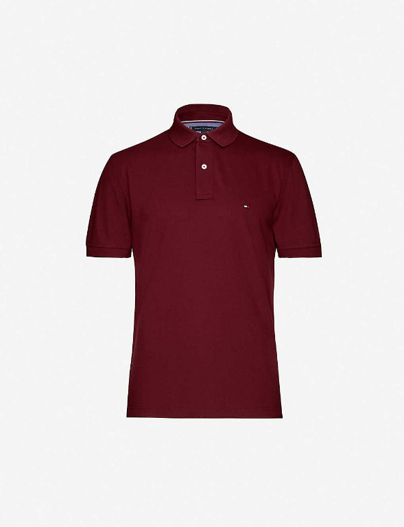 Tommy hilfiger new arrivals burgundy polo