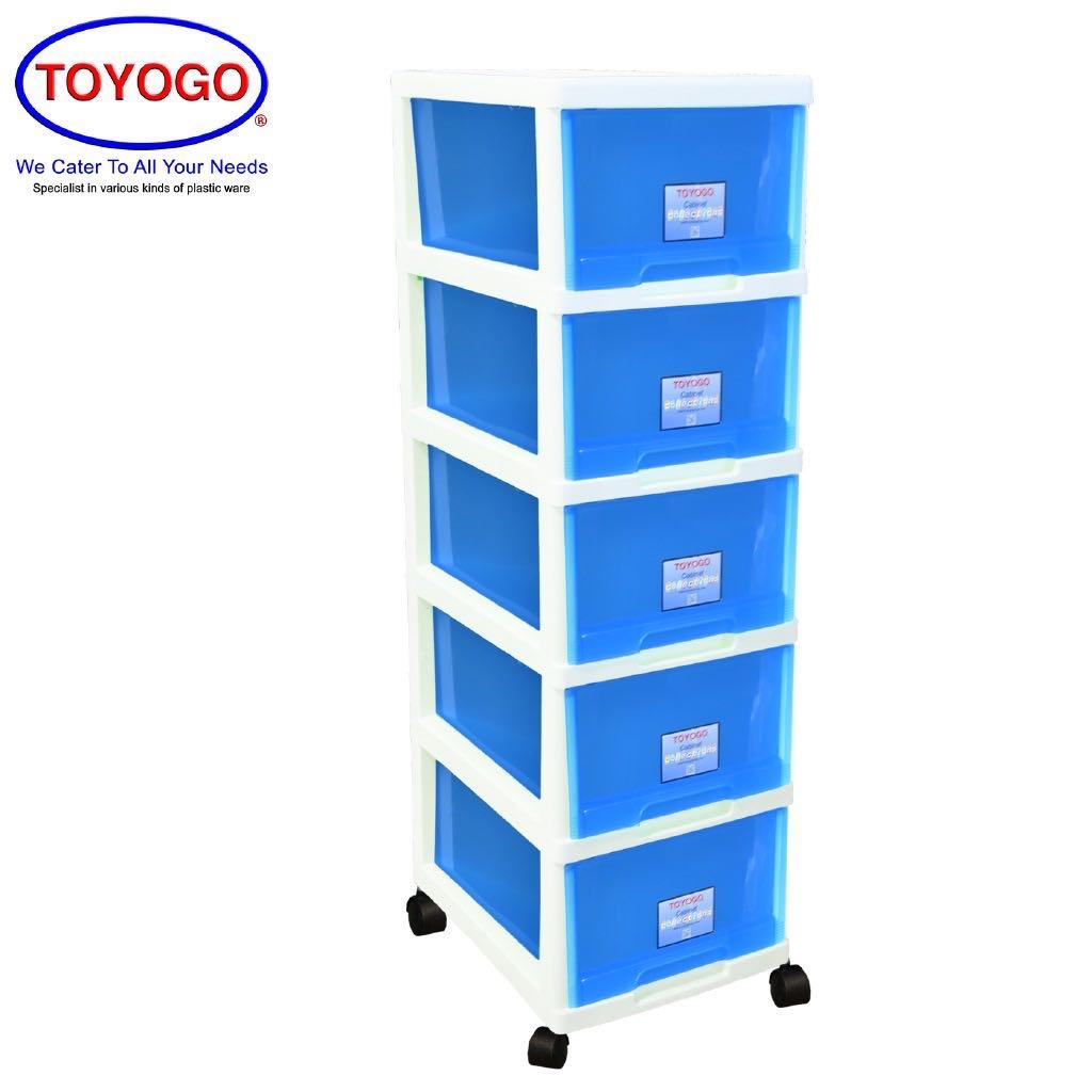 Toyogo Plastic Storage Drawers, Furniture & Home Living, Home Improvement & Organisation