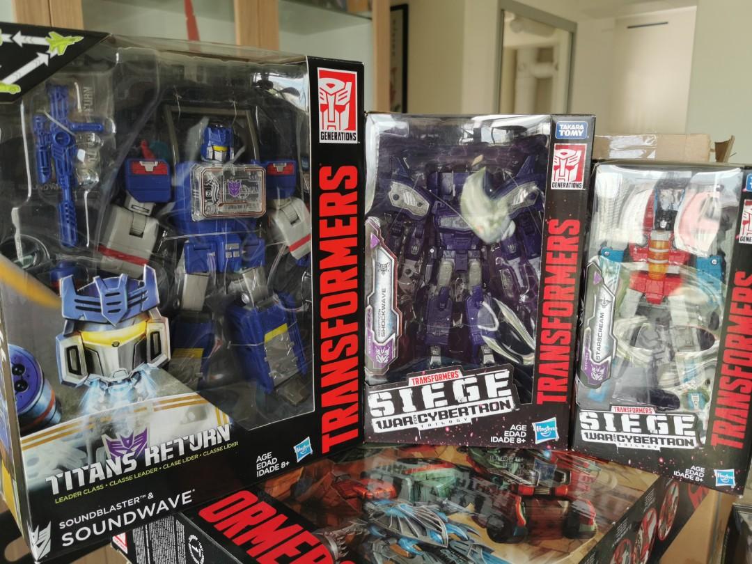 Transformers siege shock wave starscream and titan return soundwave