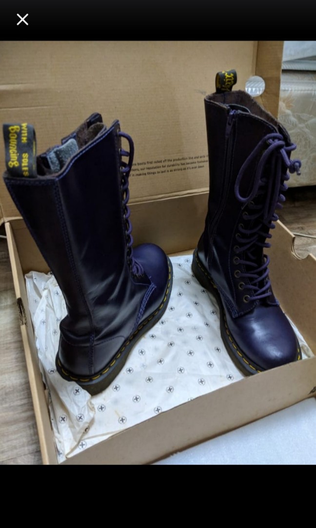 dr martens purple laces