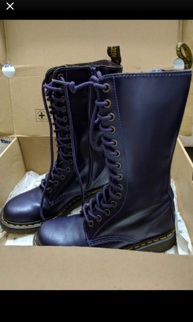 dr martens purple laces