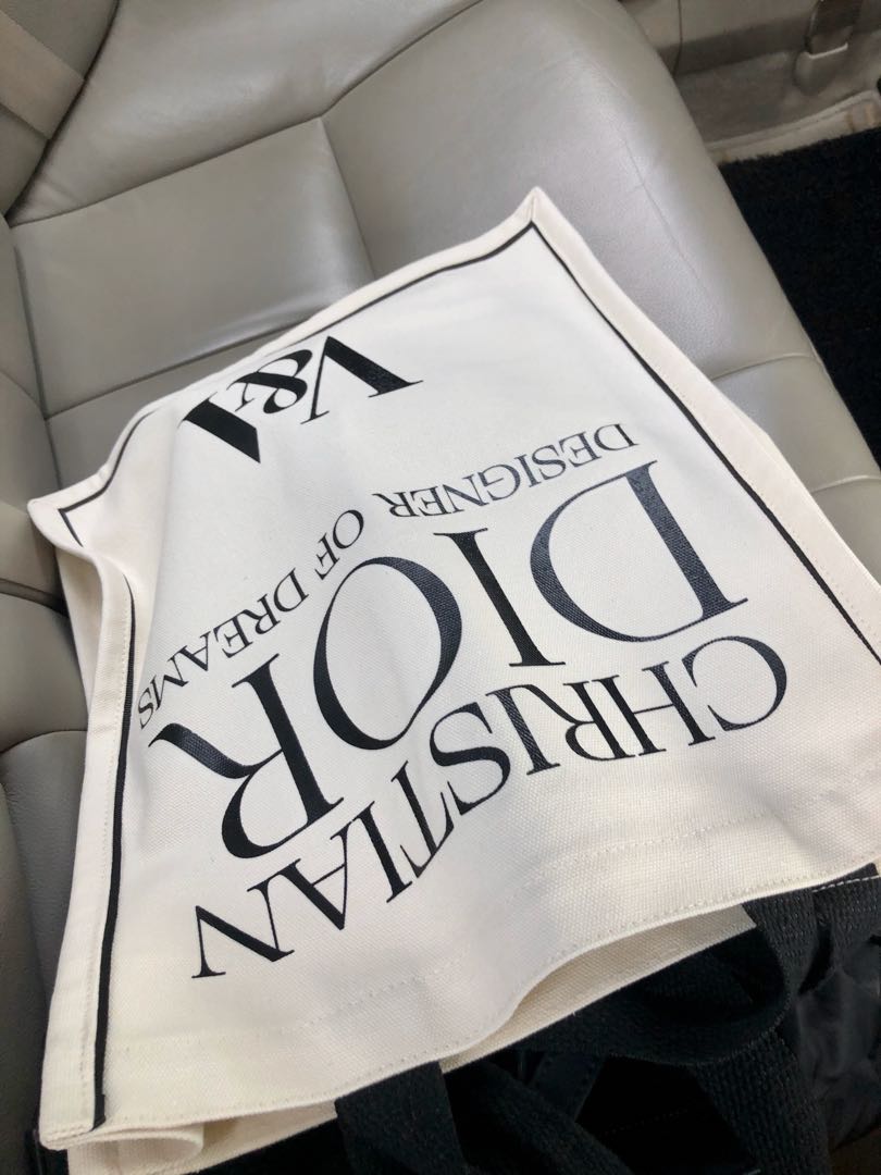 V&a christian shop dior tote bag