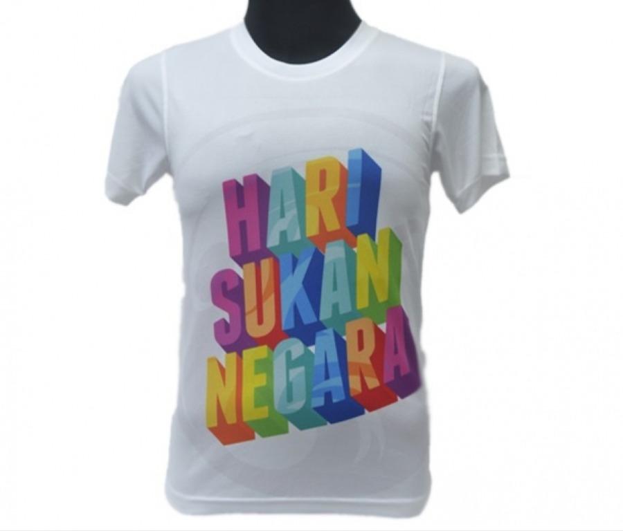 White Hari Sukan Negara Men S Fashion Clothes Tops On Carousell