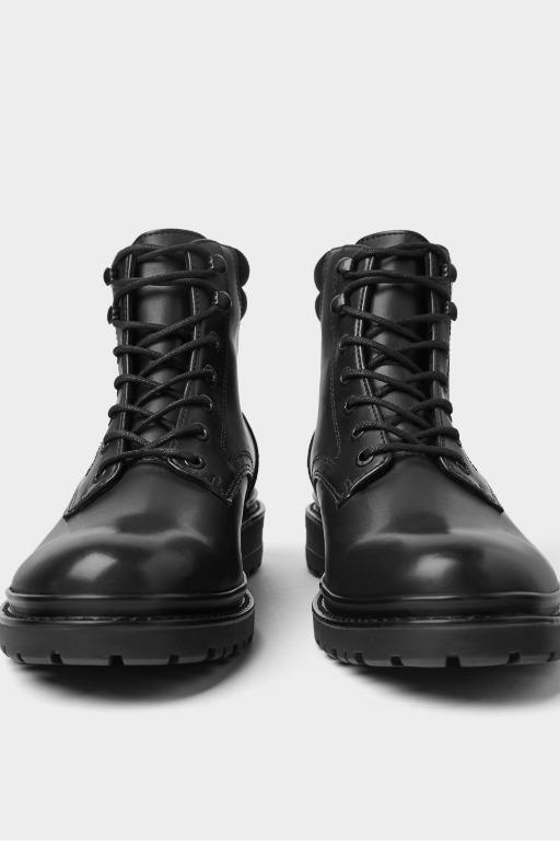 zara boots lace up