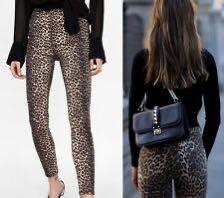 zara leopard skinny jeans