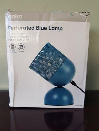 Perforated Blue Lamp