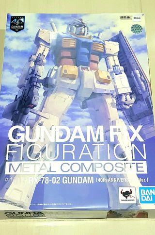 Bandai RX-78-02 Gundam 40th Anniversary Ver. Mobile Suit Gundam The Origin Gundam FIX Figuration Metal Composite not Metal Build