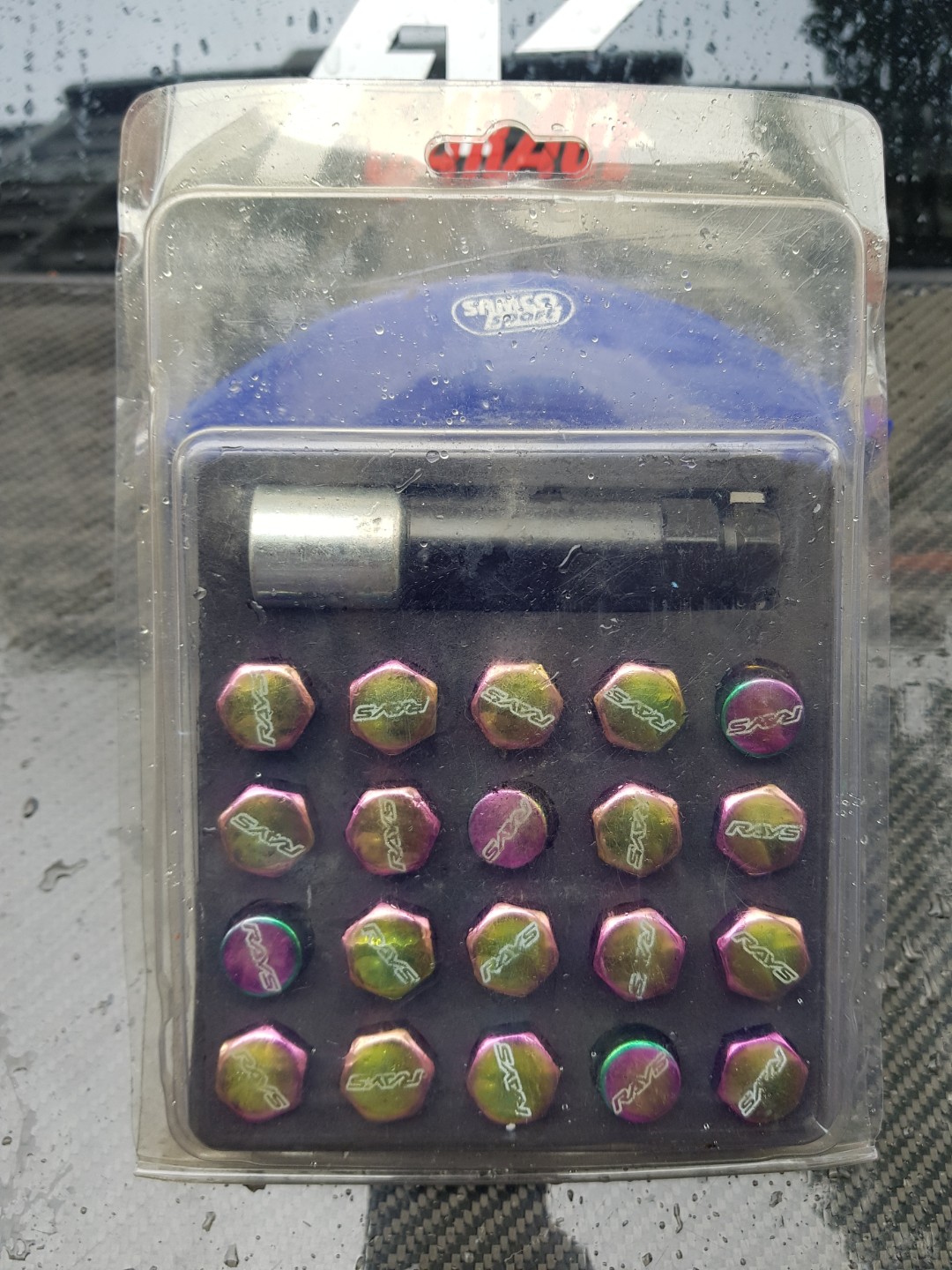 20 × RAYS titanium look lugnut, Car Accessories, Accessories on Carousell