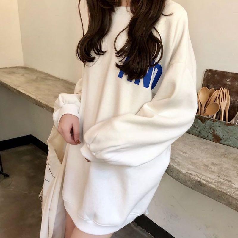 White boyfriend sale sweater