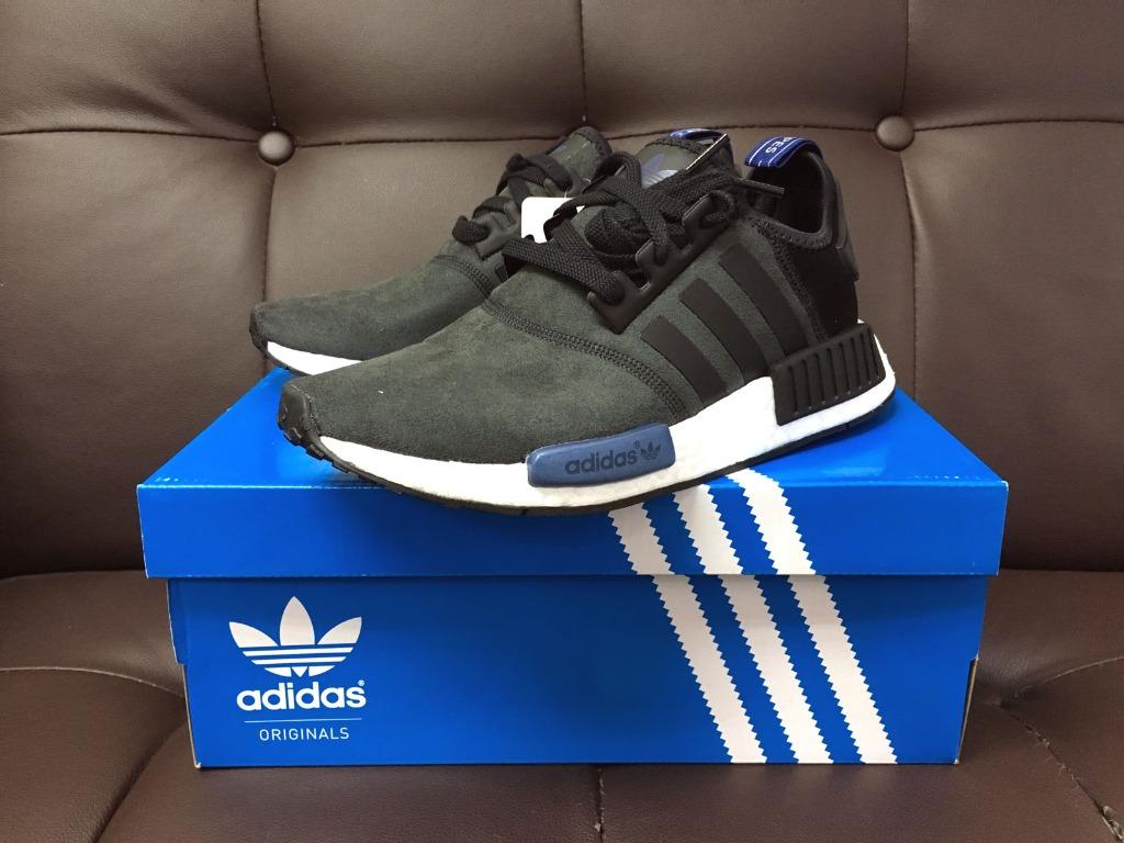 Adidas nmd womens black and blue outlet