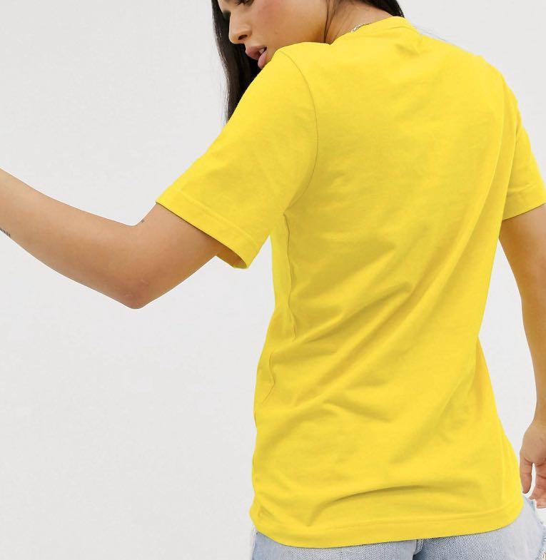yellow adidas originals t shirt