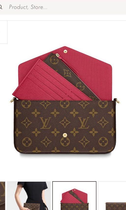 Louis Vuitton Felicie Pochette Monogram LV M61276, Luxury, Bags & Wallets  on Carousell