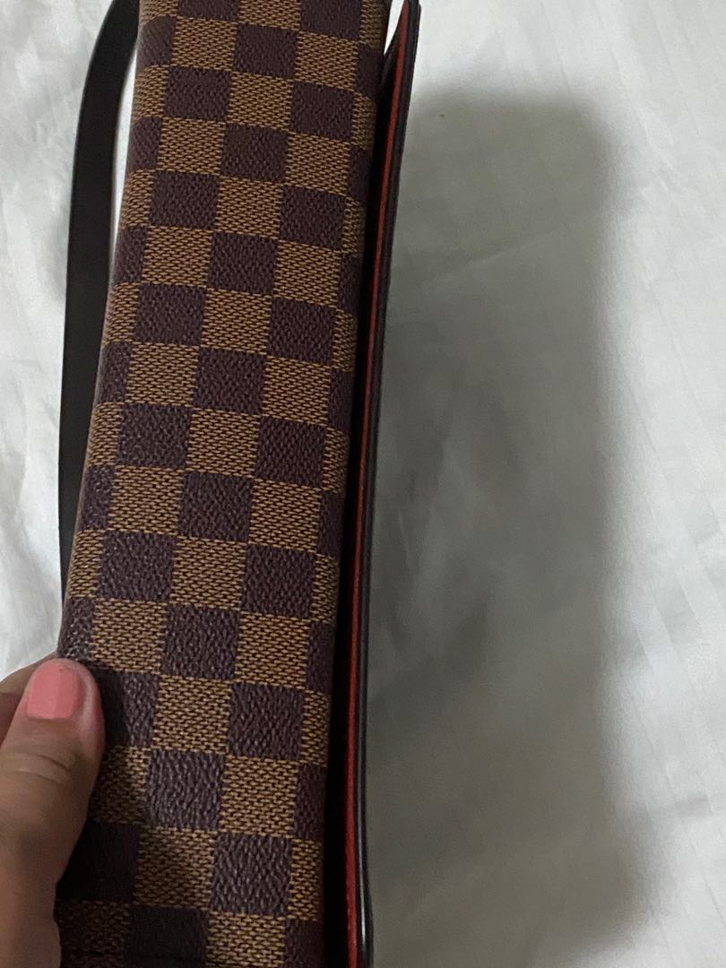 Louis Vuitton Discontinued Damier Ebene Tribeca Carre Flap Shoulder Bag  99lv310s