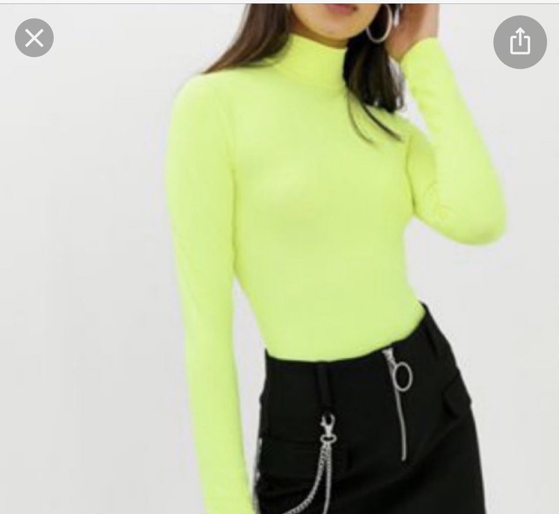 Bershka neon turtleneck clearance