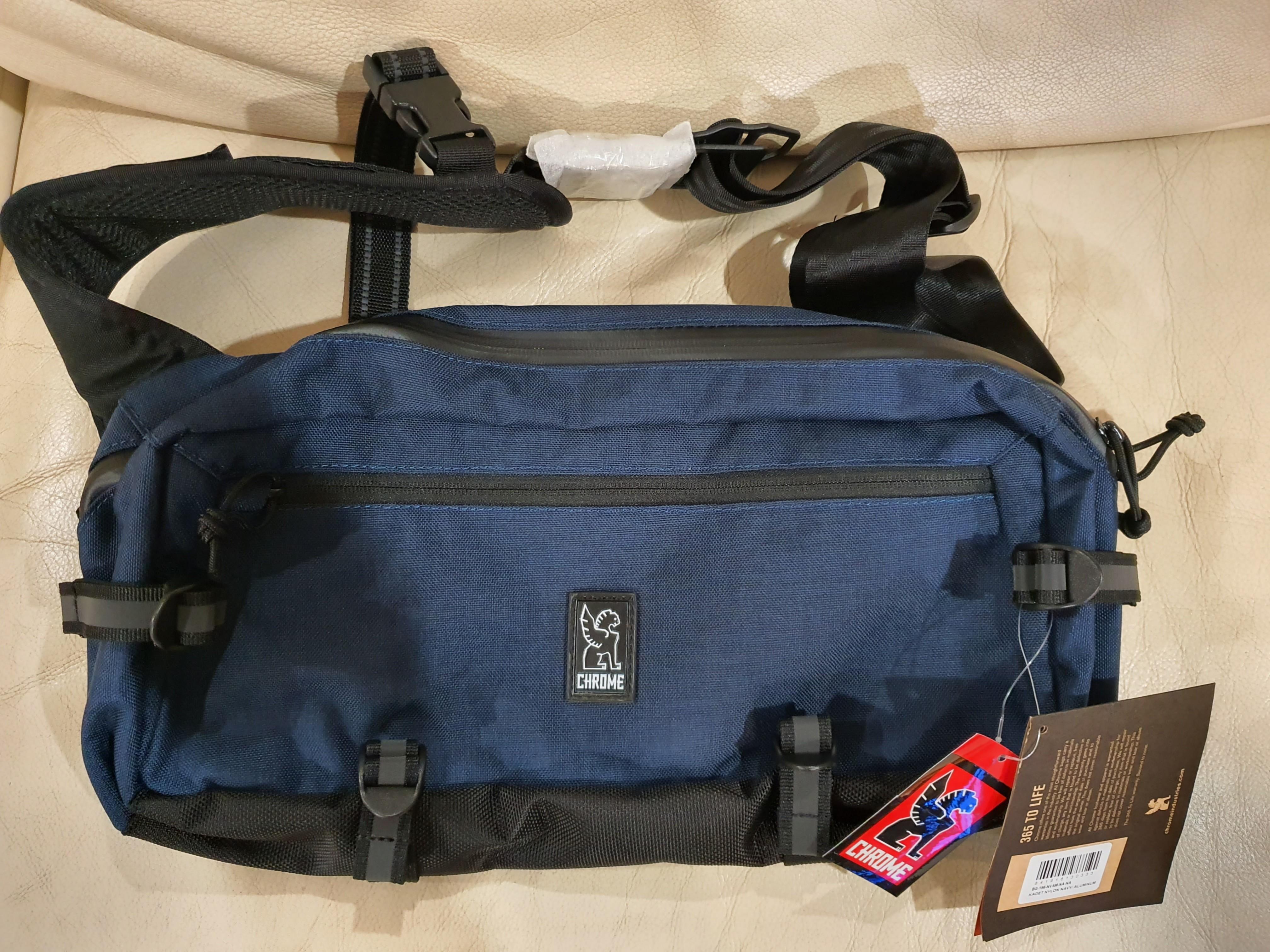 BNWT Chrome Kadet sling bag in Navy Men s Fashion Bags Sling