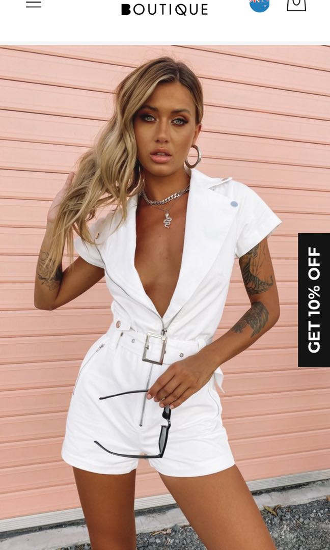 Brand New Beginning Boutique Mick Moto Jumpsuit Women s Fashion