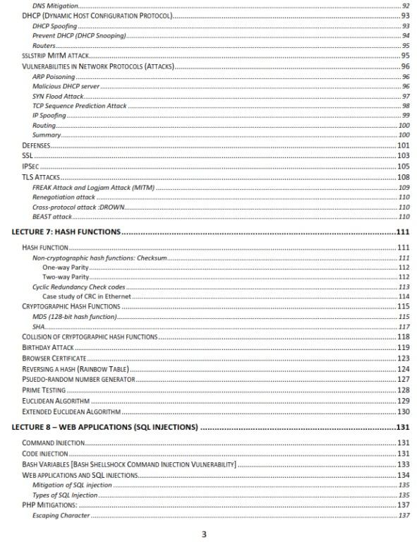 CS3235 Notes (Category: Assessment Books) located in Singapore. Submitted by hakihobbies (Listing ID 271362079, Image 3). Description: Self-collated Notes for CS3235 AY1920 Semester 1. Includes Cover Page with page listing for topics. Useful for Finals (Open Book) and includes some workings to find calculations such as modular arithmetic, index of coincidence and recursive doubling (Exponential by squaring, double-and-add) etc. Calculations are u
