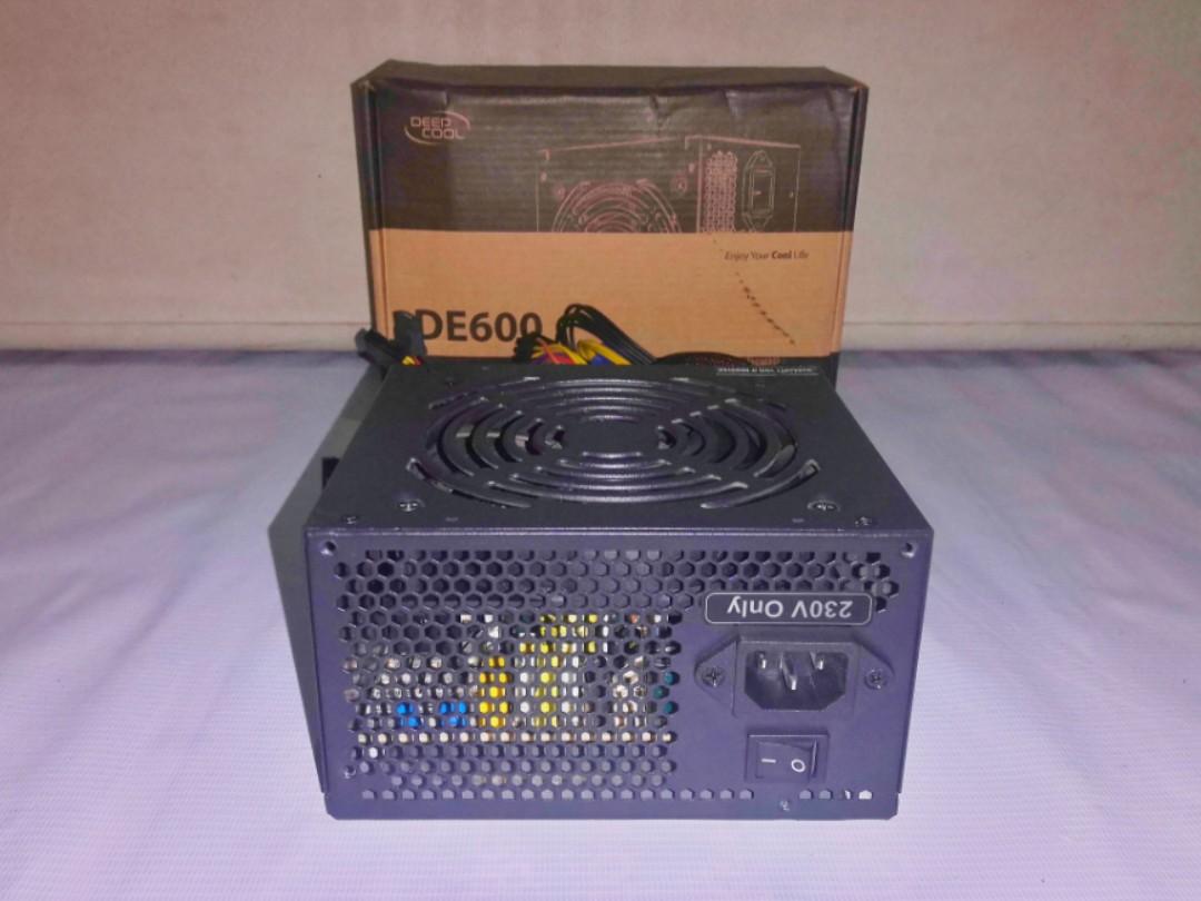 DEEPCOOL DE600 600W GAMING POWER SUPPLY, Computers & Tech, Parts ...