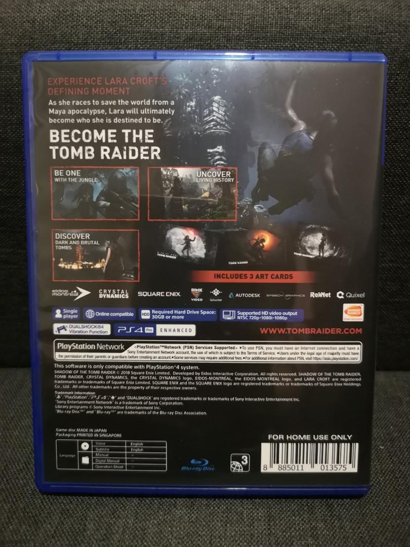 Free Shipping Shadow of the Tomb Raider, Video Gaming, Video Games