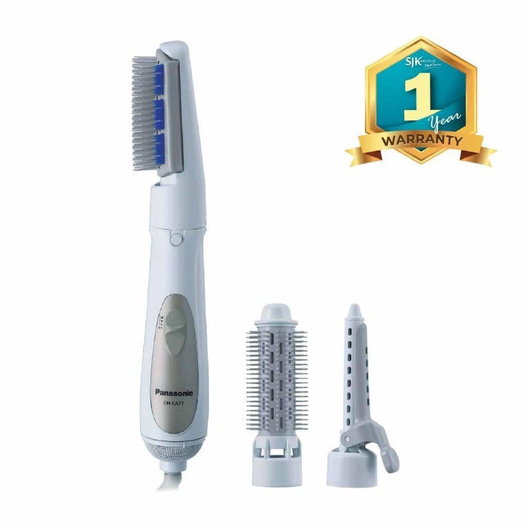 Free Shipping Panasonic Hair Styler EHKA31 Straightening Brush with 3