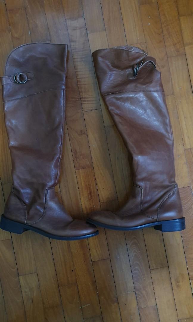 CLEARANCE Preloved Brown Leather High 