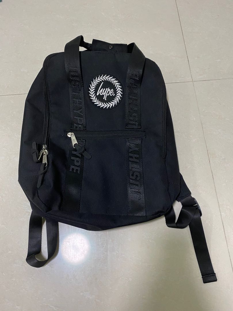 Hype black boxy on sale backpack