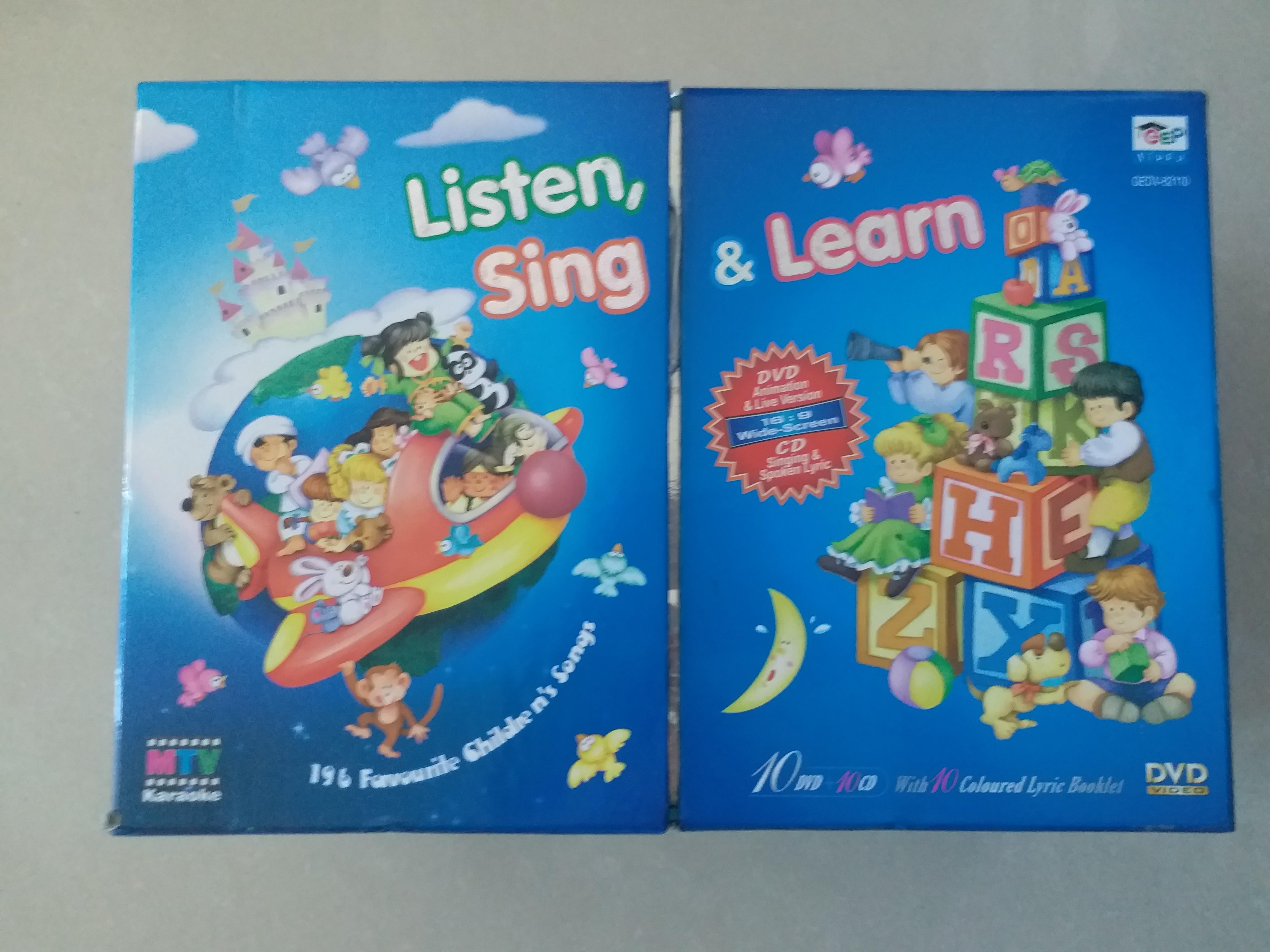 停课不停學GEP children Listen, Sing and Learn DVD &CD set, 興趣及