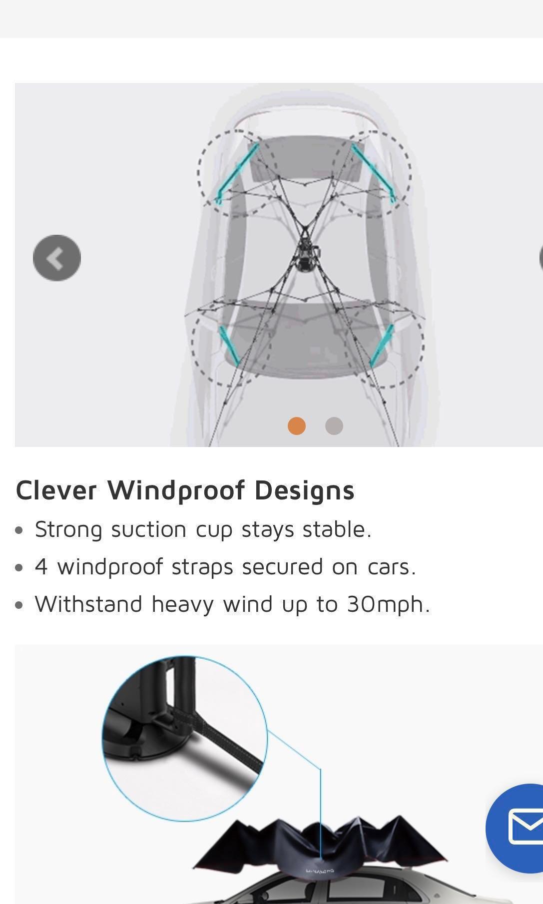 Lanmodo Automatic Car Umbrella Tent Remote Control Portable Waterproof