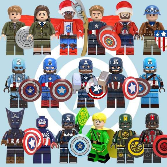 Lego Like Marvel Captain America Falcon Set 17 Figures Toys Games Toys On Carousell