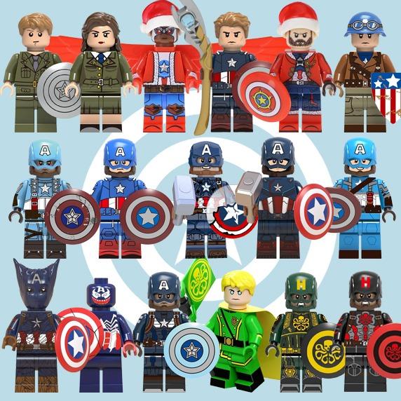 Lego Like Marvel Captain America Falcon Set 17 Figures Toys Games Toys On Carousell