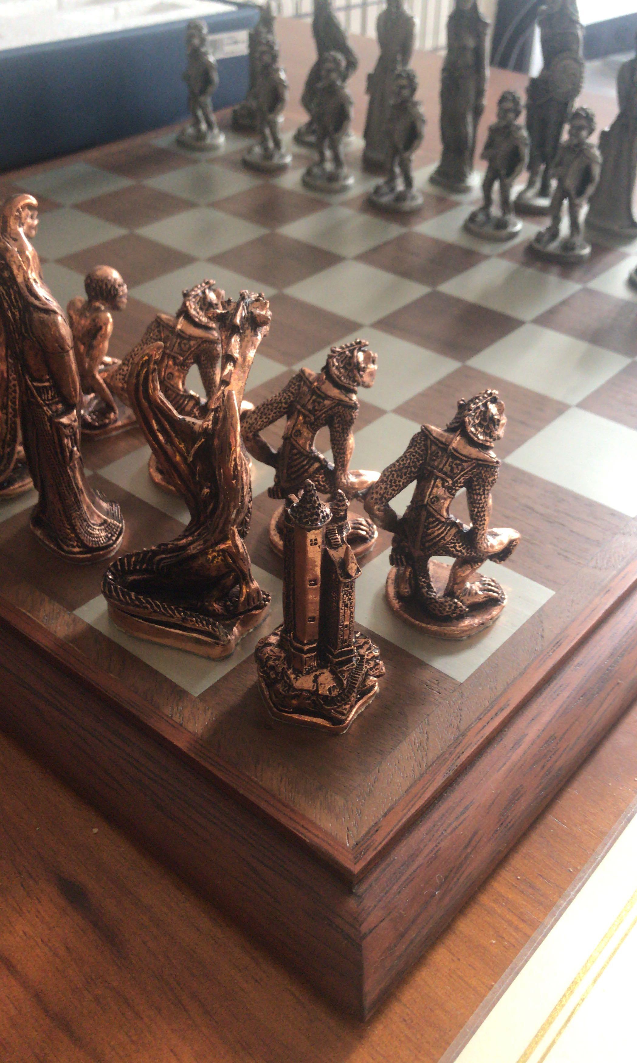 Lord Of The Rings Chess Set Royal Selangor Hobbies Toys Toys Games On Carousell