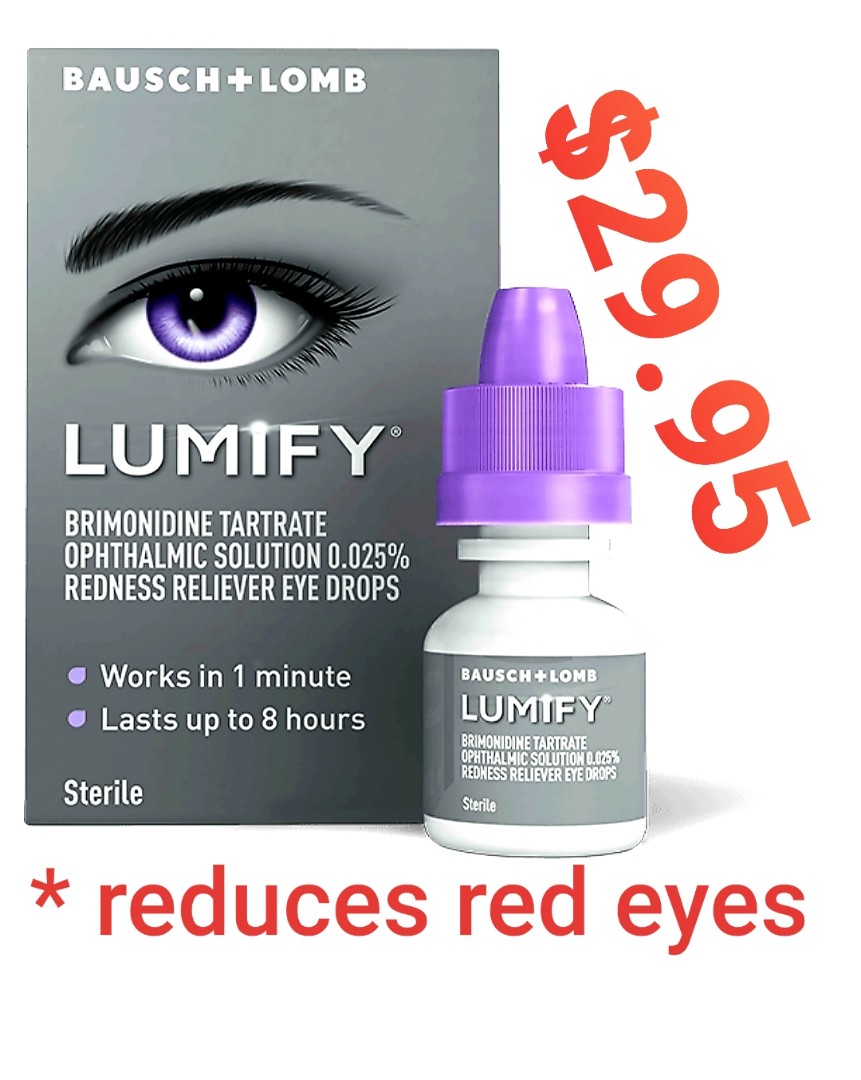LUMIFY eye drops to reduce redness, Beauty & Personal Care, Face, Face
