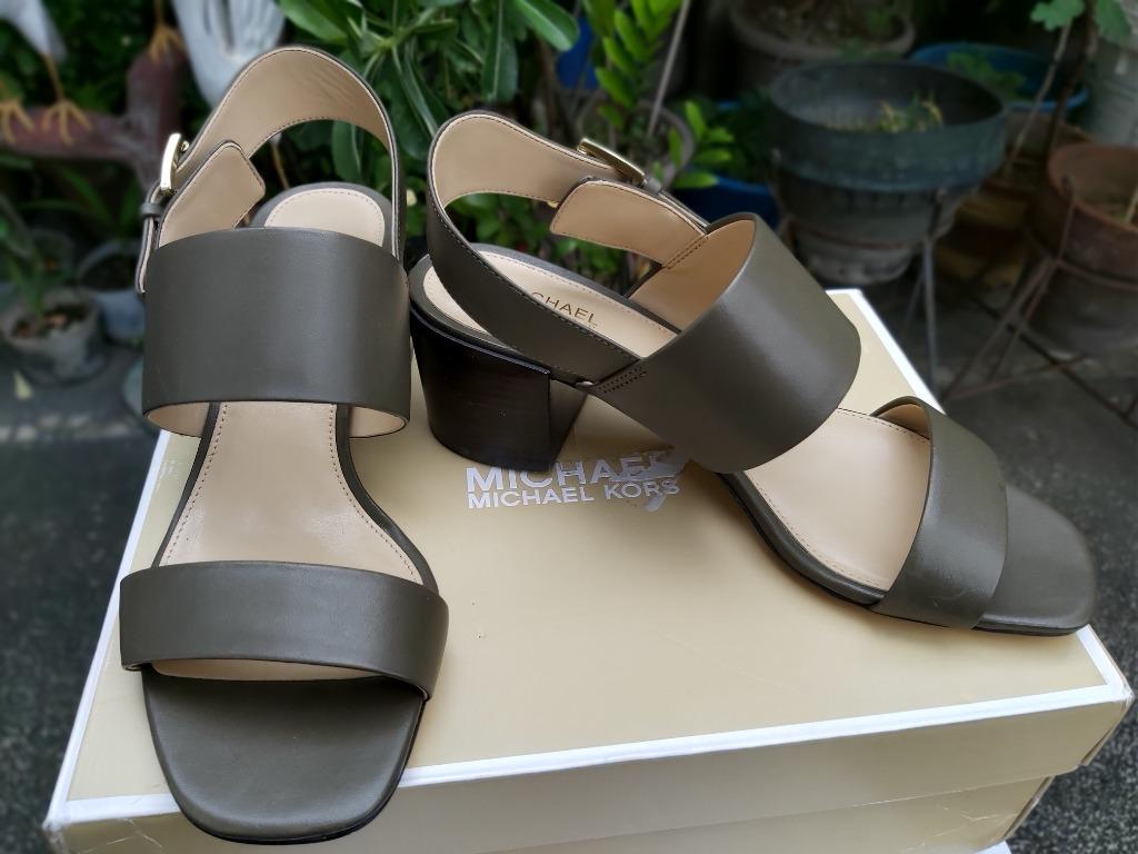 Michael Kors Angeline Block Heel Sandals, Women's Fashion, Footwear, Heels  on Carousell