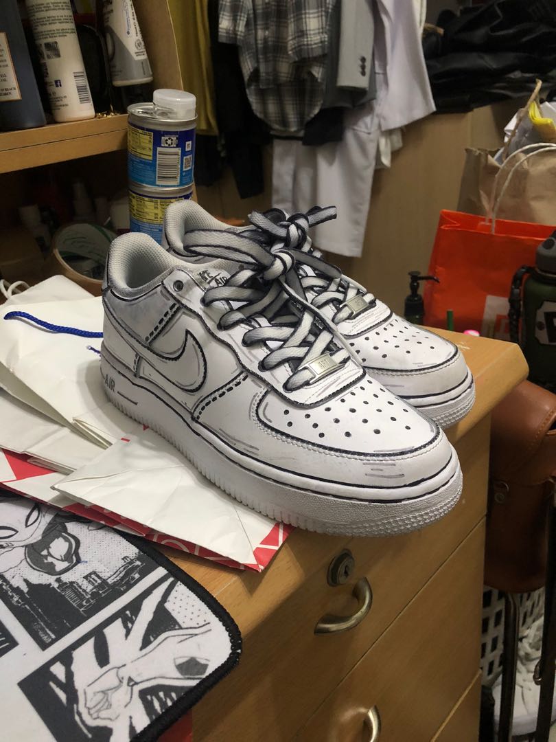 nike cartoon custom