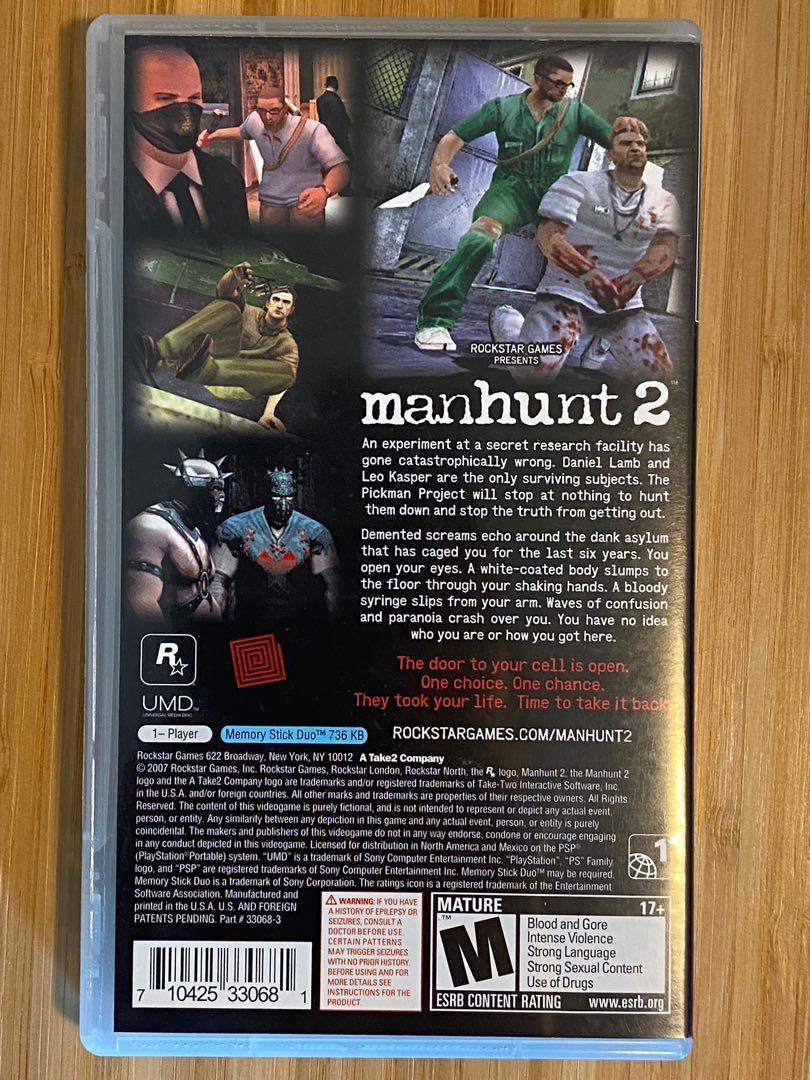PSP manhunt 2, 電子遊戲, 電子遊戲, PlayStation - Carousell