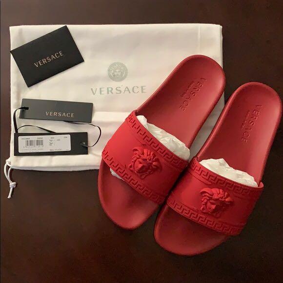 versace slides mens sale