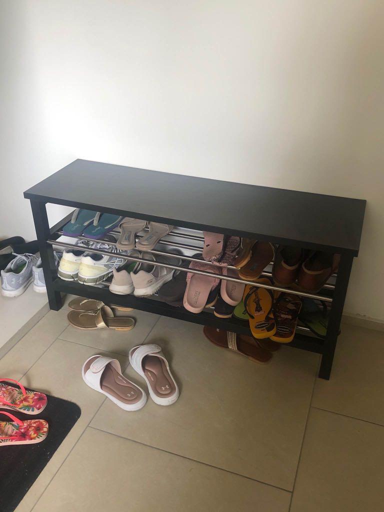 bench with shoe rack on Shoe Rack With Bench Furniture Tables Chairs On Carousell