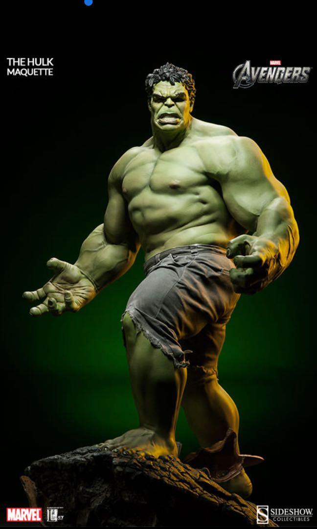 Sideshow Marvel Hulk Maquette Statue, Hobbies & Toys, Toys & Games on ...