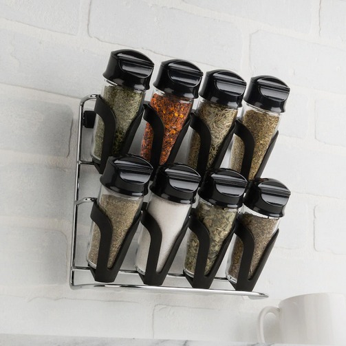 spice rack Trudeau 8PC spice jar spice stand spices included wall mount ...