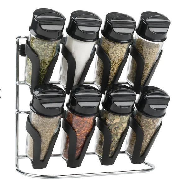 spice rack Trudeau 8PC spice jar spice stand spices included wall mount ...