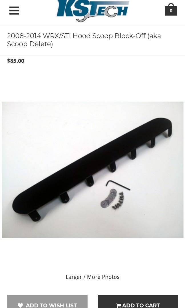 2014 wrx accessories