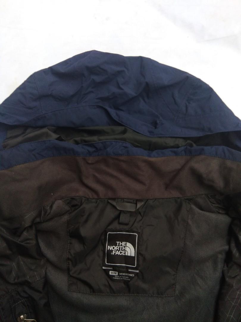 THE NORTH FACE HYVENT Mountain Parka Shell Jacket Men's M size Nylon Charcoal Vintage Second Hand