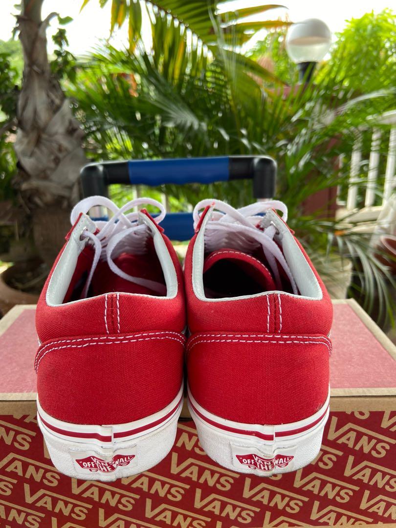 Vans old cheap skool formula red