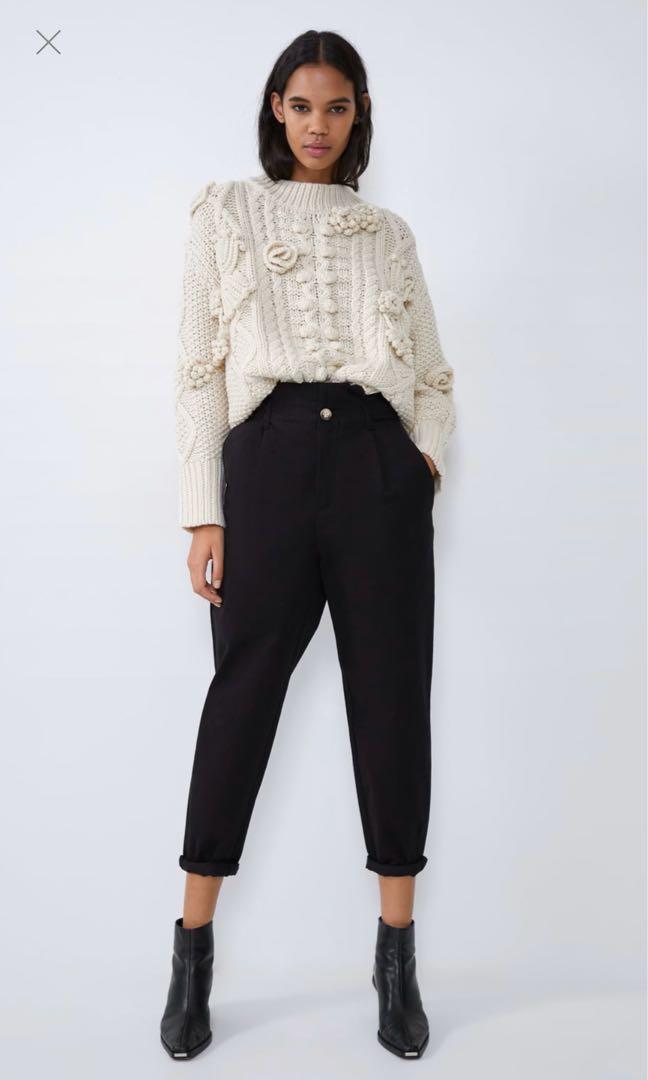 zara slouchy trousers