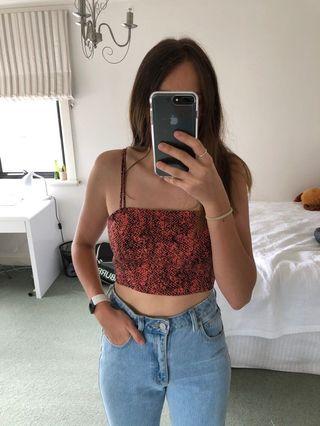 Pink cheatah print top