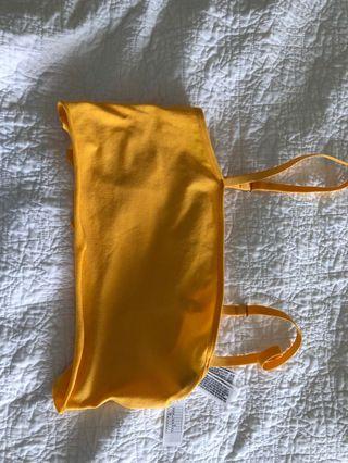 Mustard cropped top