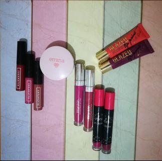 SALE Makeup Set#Emina powder and lip cream, #Wardah, #LA Girl, #Pixy.