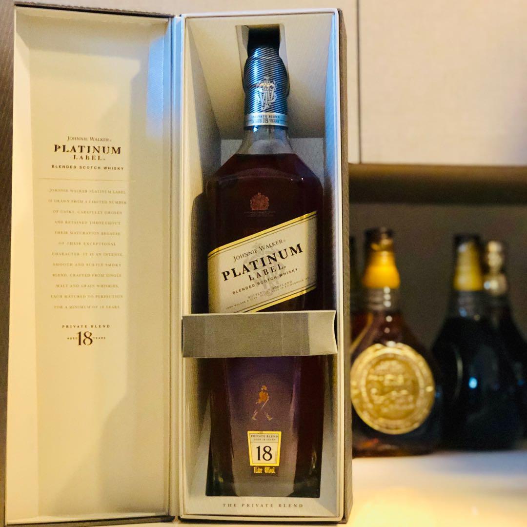 1L Platinum Label Johnnie Walker Whisky Discontinued with Box ...
