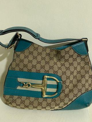 Gucci horsebit hasler monogram hobo bag