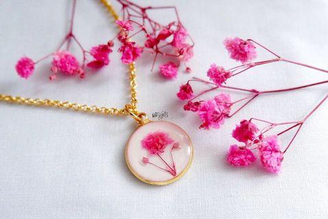 Million Star Flower Necklace (Pink)